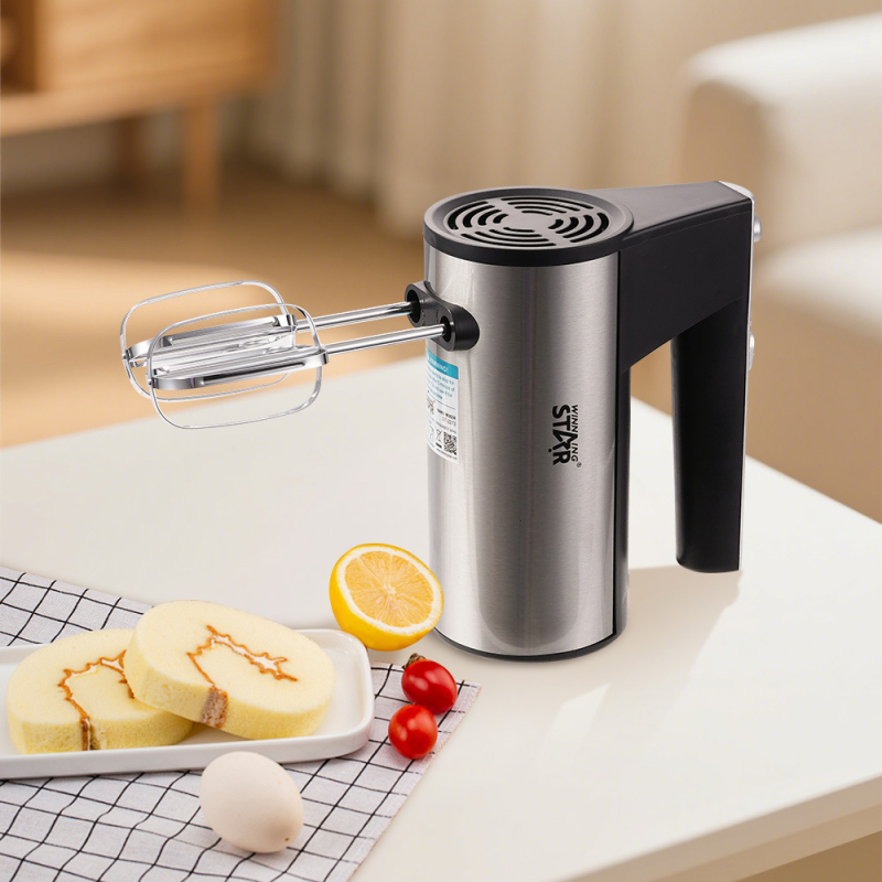 Mixer electric de mână pentru ouă, cremă și shake-uri, model Ddj-1743, Winningstar
