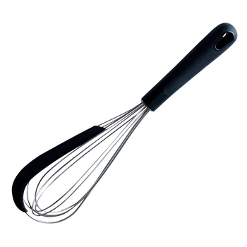 Amestecător manual de ouă din oțel inoxidabil, multifuncțional, cu bandă de silicon, pentru cofetărie de acasă