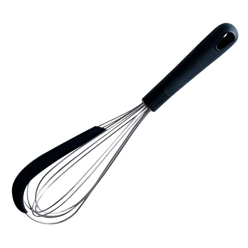 Amestecător manual de ouă din oțel inoxidabil, multifuncțional, cu bandă de silicon, pentru cofetărie de acasă