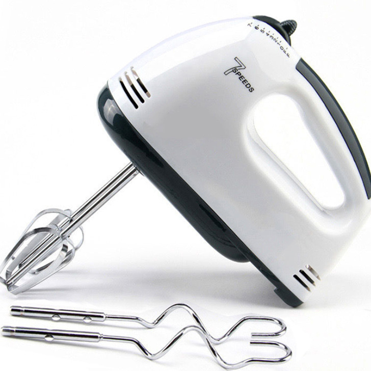 Mixer electric pentru ouă, uz casnic, cu bol din oțel inoxidabil, pentru albușuri, lapte și aluat pentru cofetărie, 7 trepte de viteză