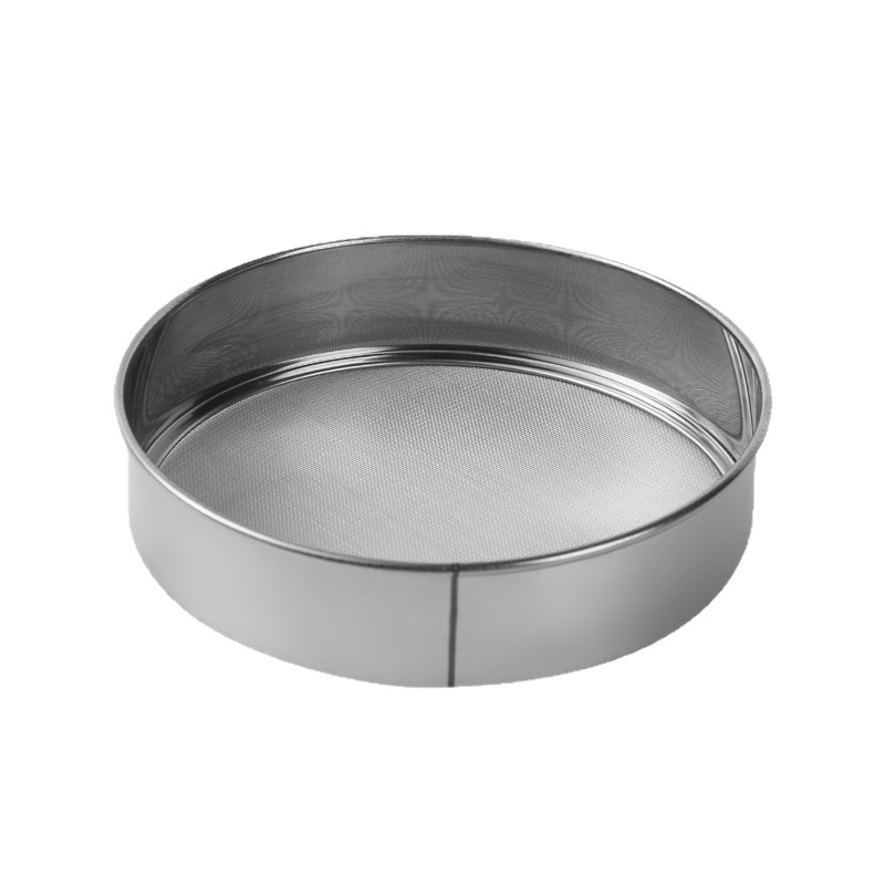 Sito za brašno od nehrđajućeg čelika, kružno, promjer 18 cm, 40 mreža, ručno