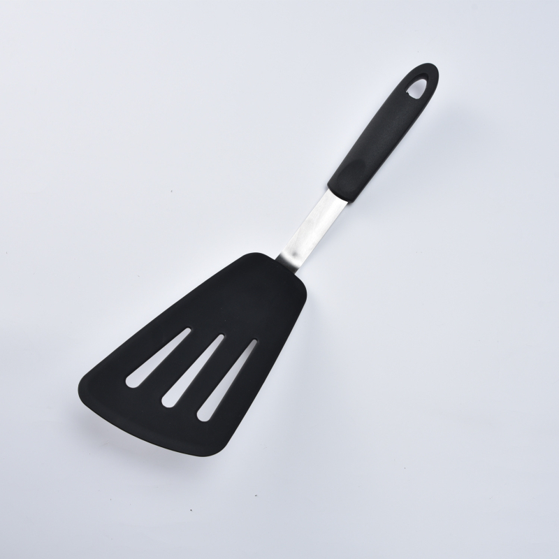 Set de ustensile din silicon pentru bucătărie, 5 piese, spatule antiaderente și spatulă pentru pește cu găuri