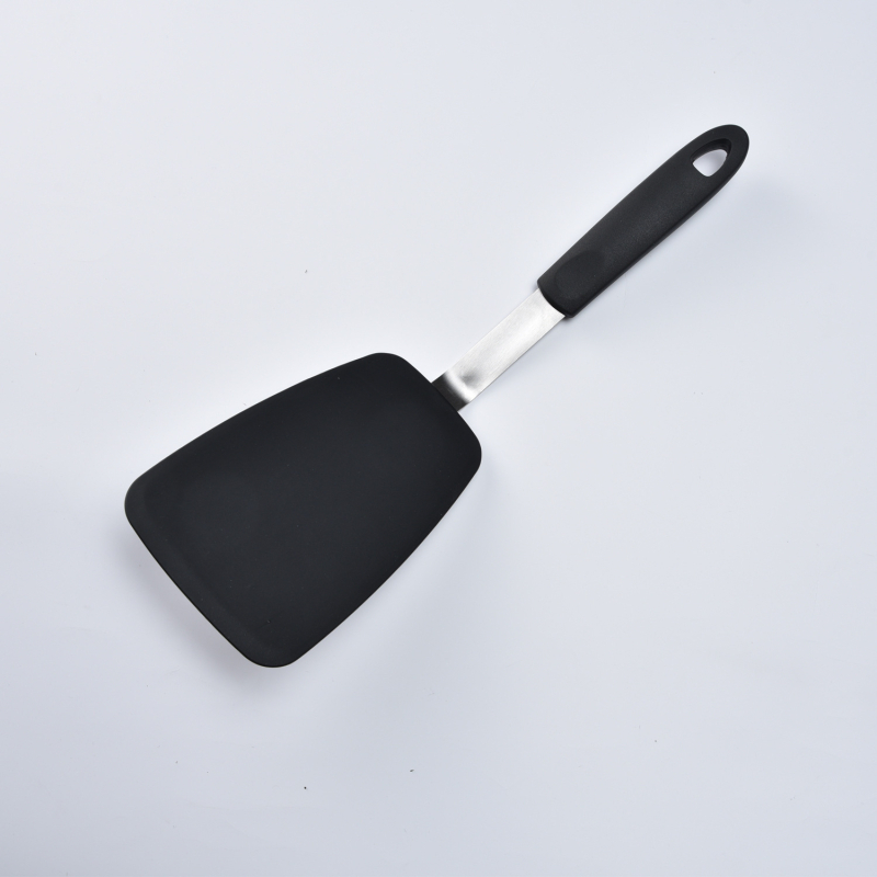 Set de ustensile din silicon pentru bucătărie, 5 piese, spatule antiaderente și spatulă pentru pește cu găuri