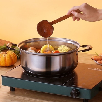 Oală din oțel inoxidabil cu mâner unic, pentru lapte și supă, mică oală pentru paste, ustensile de bucătărie pentru uz casnic, compatibilă cu aragaz pe gaz și plită cu inducție