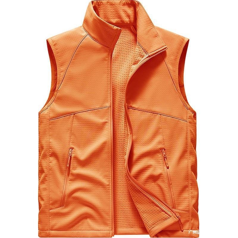 Testreszabott kültéri softshell mellény álló gallérral, meleg és könnyű, szélvédő sportos–casual viselethez, csapatlogóval