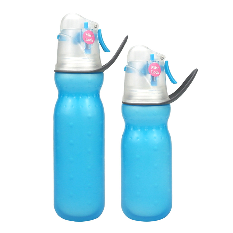 Spray víz pohár nyári hidratációhoz, hordozható, ütésálló kültéri sportokhoz