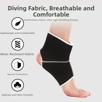 Najlonska pletena sportska zaštita gležnja s kompresijom