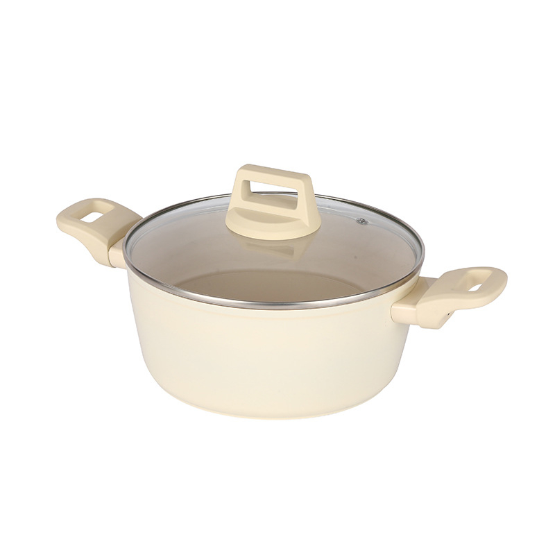 Oală ceramică neacoperită pentru uz casnic — toate într-un singur vas: tăiței, lapte, mâncare pentru bebeluși și supă