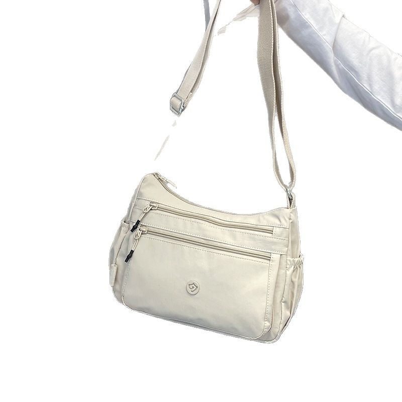 Jierangshi višeslojna platnena crossbody torba za žene, casual, ultra lagana, velikog kapaciteta