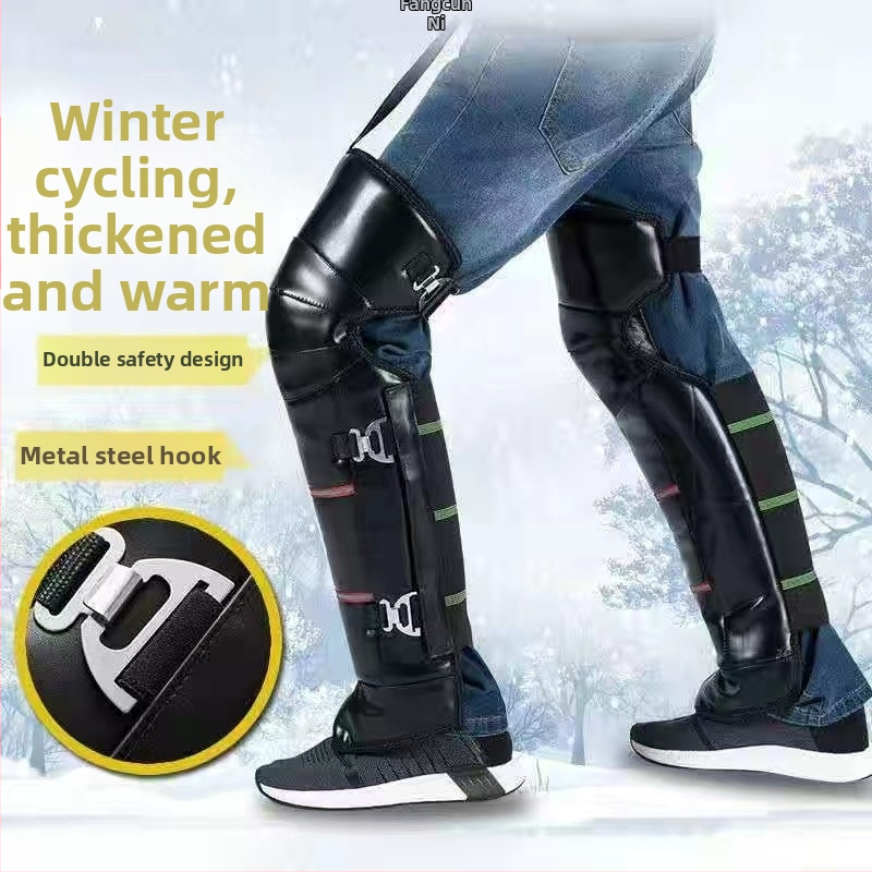 Zimné chrániče kolien pre motocykle a elektrické bicykle, unisex, ochrana nôh proti chladu, zosilnené pre teplo, vetruodolné pri jazde