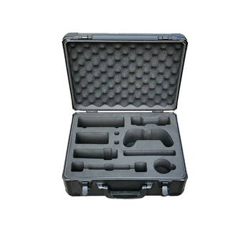 Cutie de unelte din aluminiu, cu înveliș EVA personalizabil, inserție din spumă și tavă interioară EVA, gravată CNC dintr-o singură piesă, 28–80°