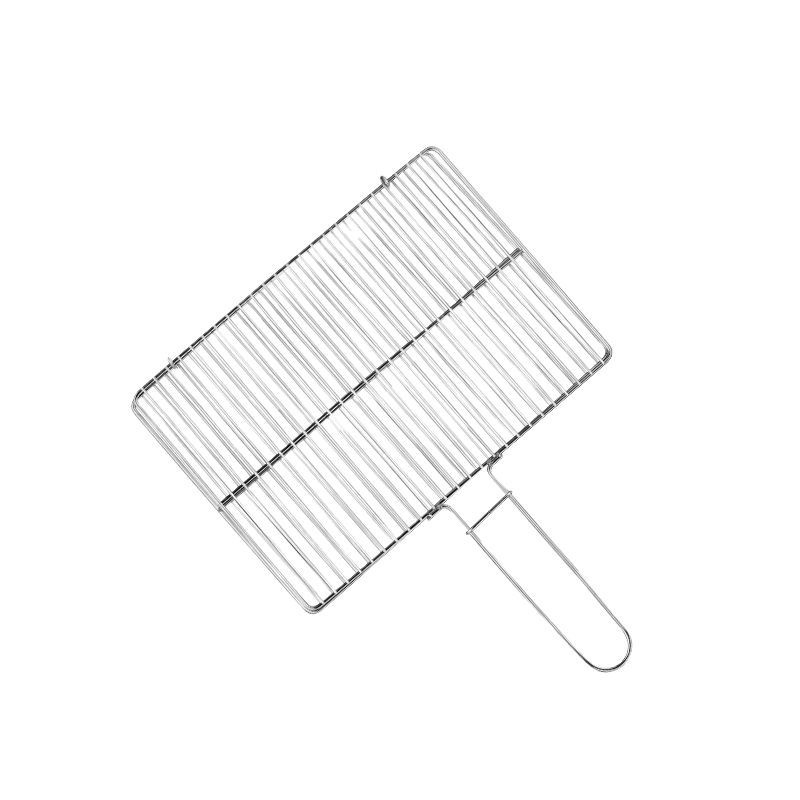 Set de accesorii pentru grătar din oțel inoxidabil: clește pentru pește, plasă de grătar și grilaj