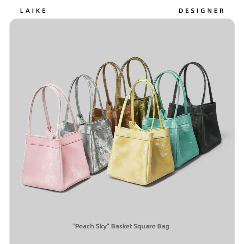 Torba od prave kože, kineski stil, baršunasto-saten završetak, mala kvadratna torba za rame, crossbody s dvije naramenice