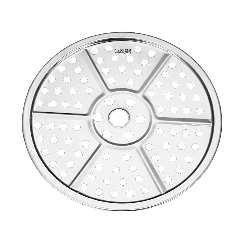 Tavă circulară pentru aburi din oțel inoxidabil 304, pentru uz casnic, raft pentru aburi, coș/grilă pentru aburi
