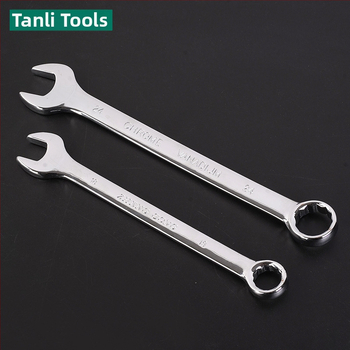 Zrkadlovo lesklý dvojúčelový set kľúčov s obojstrannými ručnými kombinovanými kľúčmi pre opravy automobilov, oceľ s vysokým obsahom uhlíka
