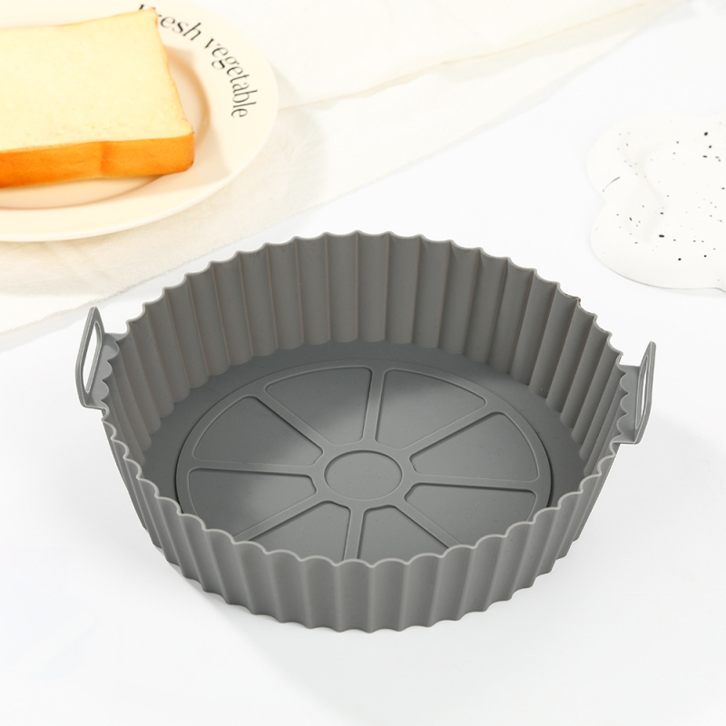 Tavă pătrată din silicon pentru air fryer, cuptor cu microunde și cuptor – covoraș de copt pentru pui