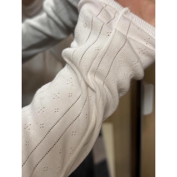 Ženska jacquard majica s okruglim izrezom, uski kroj, dugi rukavi, tekstura proreza, proljeće 2025
