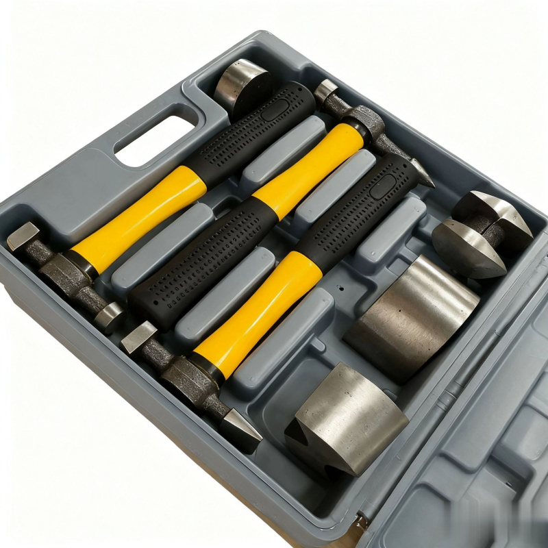 Set de unelte auto, 7 piese, cu cutie de scule