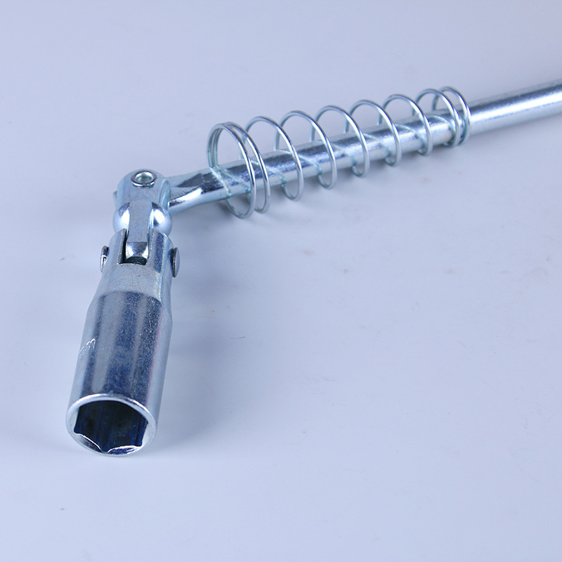 Cheie pentru bujii cu soclu – instrument de demontare și montaj pentru reparații auto, soclu universal hexagonal în formă de T, oțel cu carbon înalt, acoperire din plastic