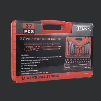 Set de scule pentru reparații auto, 32 sau 37 de piese, trusă de chei cu ax de 1/2 inch
