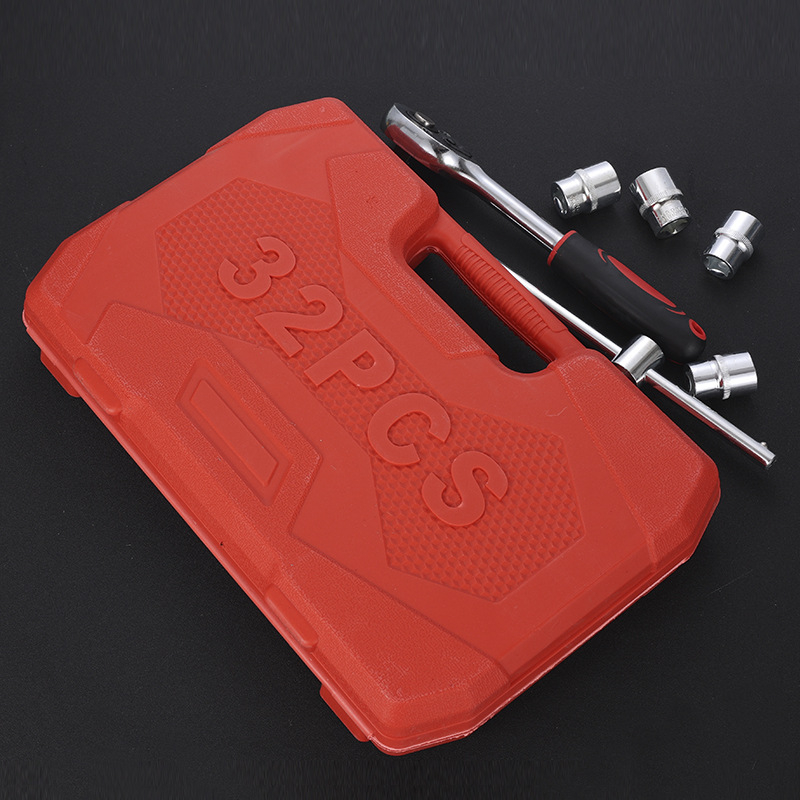 Set de scule pentru reparații auto, 32 sau 37 de piese, trusă de chei cu ax de 1/2 inch