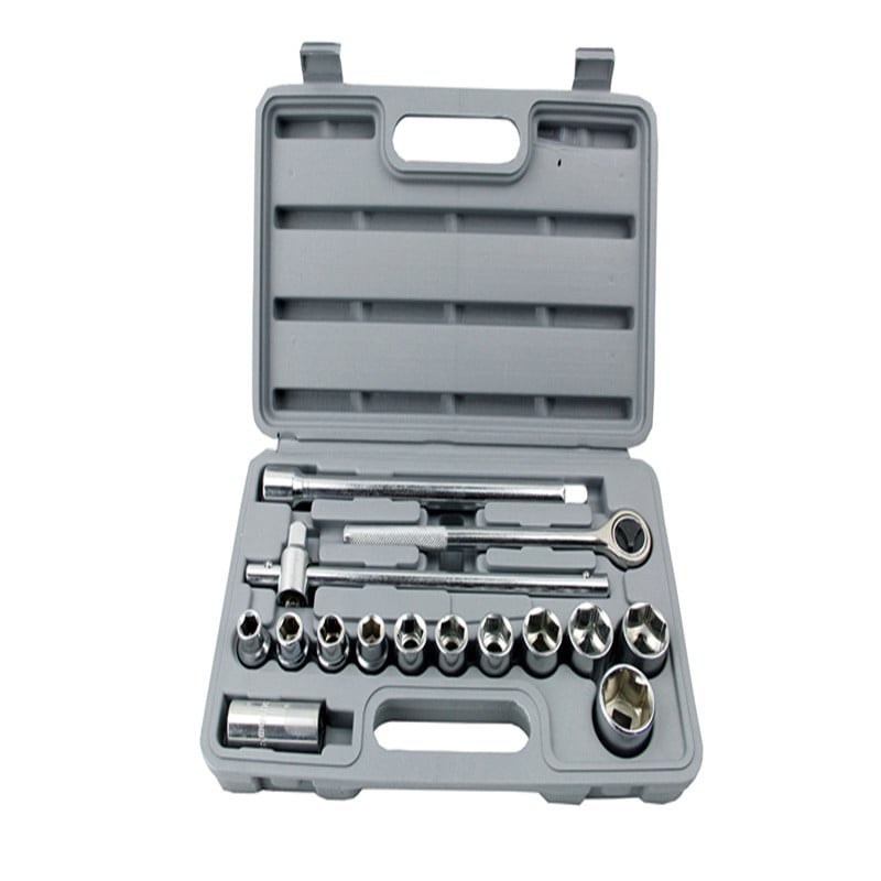 Set de 17 piese cu socluri pentru reparații auto, unelte manuale, trusă combinată