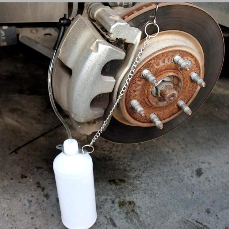 Pompa manuală pentru lichidul de frână auto, rezervor 1 L – pentru extracția uleiului uzat de ambreiaj, unelte de reparații auto