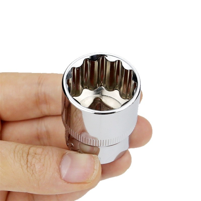 Cap de soclu cu 12 unghiuri, ax de 1/2 inch, extensii lungi și scurte, intern spline 8-32 mm, unealtă auto de reparații