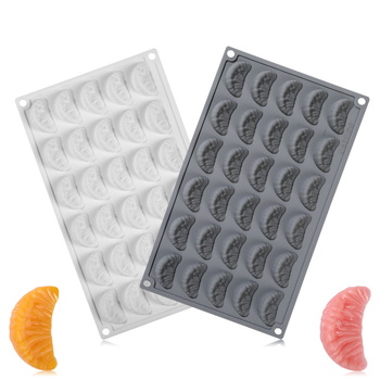 Formă din silicon pentru mousse cu portocale și ciocolată, seria fructelor, calitate alimentară, rezistentă la temperaturi înalte, demoldare facilă, pentru coacere