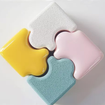 Formă de silicon pentru deserturi, puzzle de 20 de bucăți pentru coacere, mousse și budincă de ciocolată, DIY