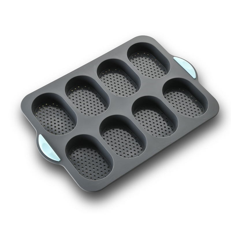 Formă din silicon pentru baghete, cu trei compartimente, antiaderentă, de calitate alimentară
