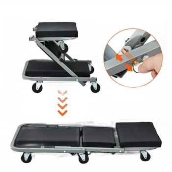 Scaun pliabil pentru reparații auto, multifuncțional, 36 inch, bancă de lucru