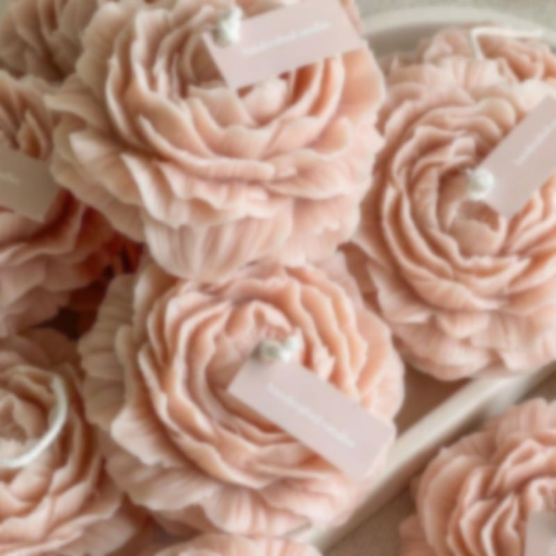 Formă din silicon pentru lumânări cu parfum de bujor, potrivită pentru fondant, prăjituri și deserturi