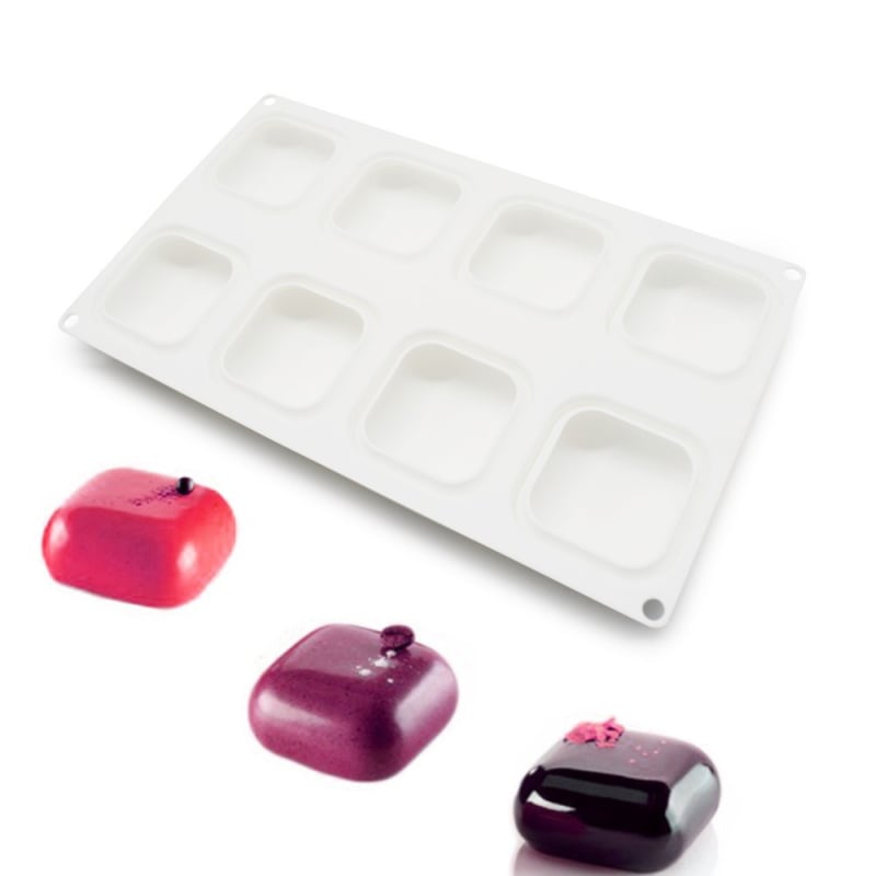 Formă de silicon pentru mousse, cu 8 și 23 cavități, pentru prăjituri, deserturi franțuzești și săpun handmade