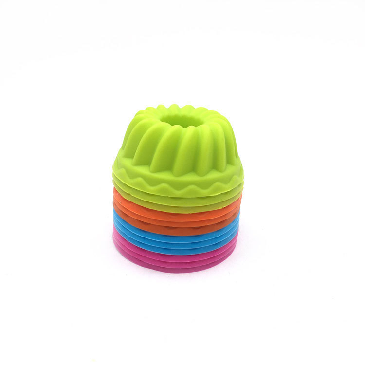 Set din silicon pentru brioșe, 12 bucăți, cupe mini pentru chec cu dovleac, forme pentru budincă