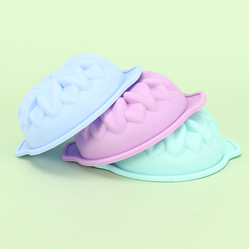 Miniformă de copt din silicon cu model floarea-soarelui pentru tort de ciocolată, rotundă, mov, rezistentă la temperaturi înalte