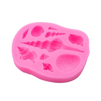 Formă de silicon pentru fondant, în formă de scoică marină, decorare prăjituri