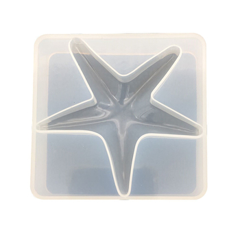 Formă DIY din rășină epoxidică pentru stea de mare și scoică, mare, din silicon, pentru decorarea torturilor și bijuterii