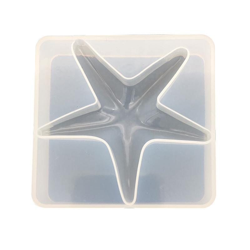 Formă DIY din rășină epoxidică pentru stea de mare și scoică, mare, din silicon, pentru decorarea torturilor și bijuterii