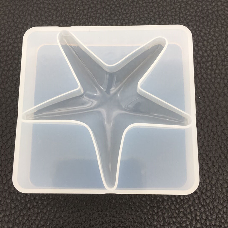 Formă DIY din rășină epoxidică pentru stea de mare și scoică, mare, din silicon, pentru decorarea torturilor și bijuterii