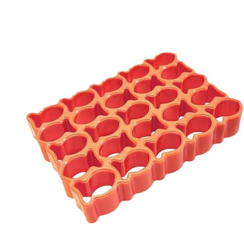 Formă de biscuiți cu 25 cavități, în formă de pește de aur, din plastic