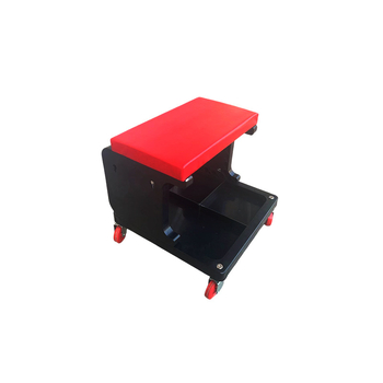 Shengda Scaun din plastic pentru reparații auto — scaun de lucru pentru întreținere și detailing, cu spațiu de depozitare mobil