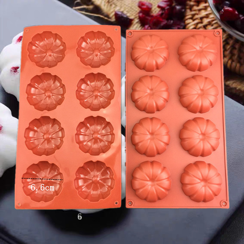 Formă din silicon alimentar pentru gogosile cu dovleac și prăjituri din orez, pentru aburire și coacere, uz casnic și comercial