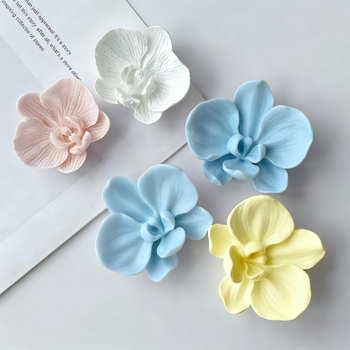 Formă de silicon Phalaenopsis pentru DIY flori 3D pentru lumânări și ipsos decorativ
