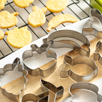 Formă din oțel inoxidabil pentru fondant cu model fructat pentru biscuiți