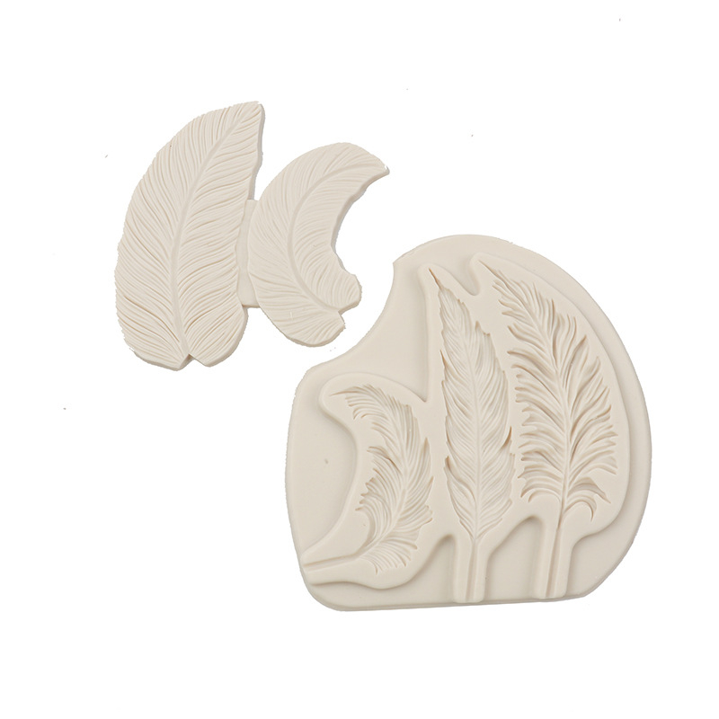 Set de 2 forme din silicon pentru copt, cu model aripă, pentru decoruri cu zahăr și ciocolată, matriță pentru prăjituri.