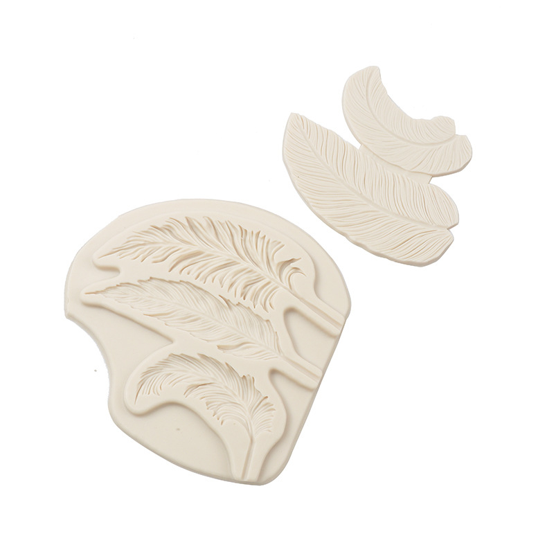 Set de 2 forme din silicon pentru copt, cu model aripă, pentru decoruri cu zahăr și ciocolată, matriță pentru prăjituri.