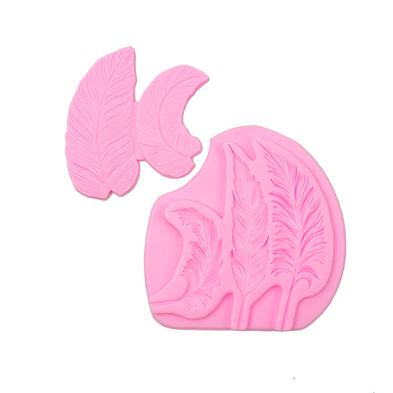 Set de 2 forme din silicon pentru copt, cu model aripă, pentru decoruri cu zahăr și ciocolată, matriță pentru prăjituri.