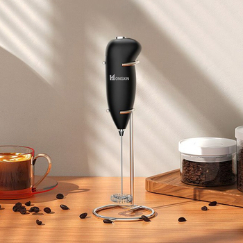 Spumător de lapte pentru cafea – mini agitator manual pentru lapte cald și rece