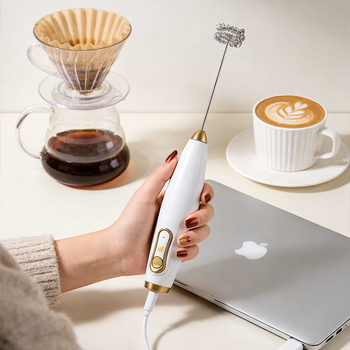 Spumător electric nou pentru lapte, pentru cafea, spumator portabil pentru uz casnic, tel pentru ouă, mixer